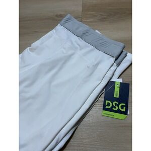 NWT DSG Men's 3/4 Compression Tight Fit Base Layer Pure White Size 2XL Polyester